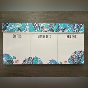 Lilly Pulitzer Priorities Notepad - Featured in Wave After Wave